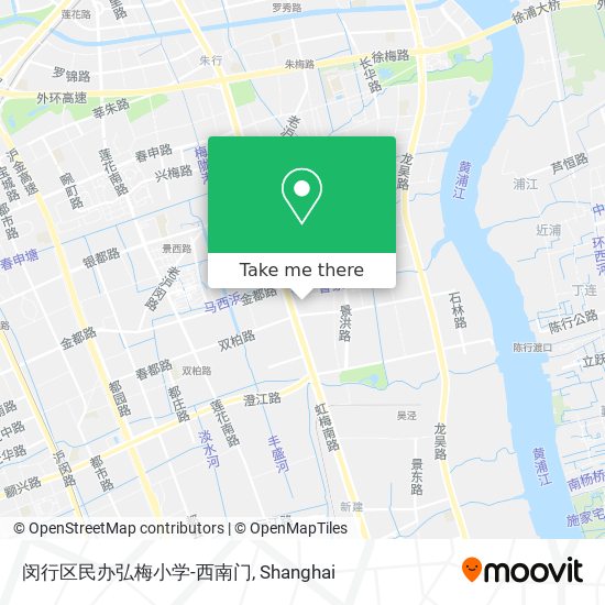 闵行区民办弘梅小学-西南门 map