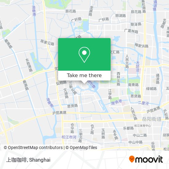 上咖咖啡 map