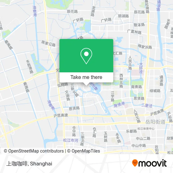 上咖咖啡 map