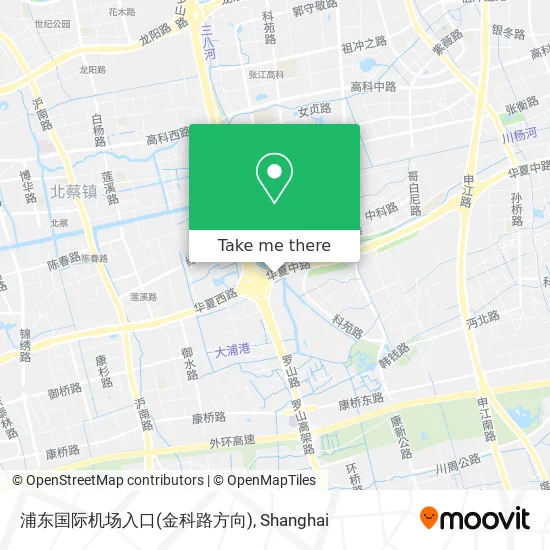 浦东国际机场入口(金科路方向) map