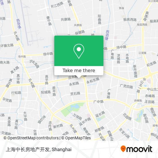 上海中长房地产开发 map