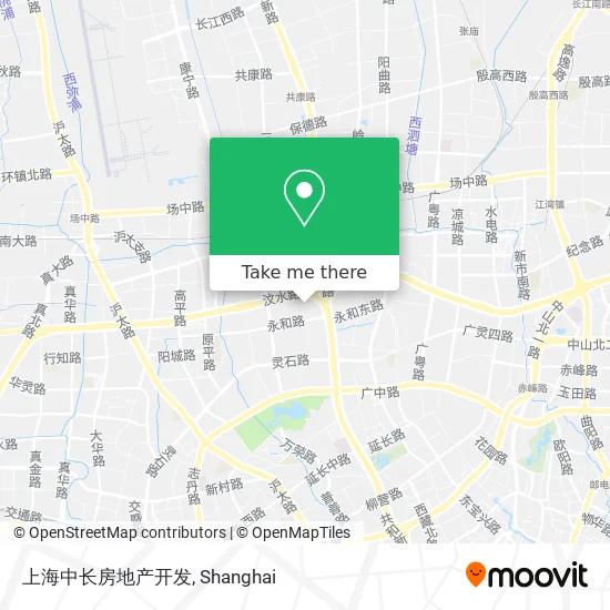 上海中长房地产开发 map