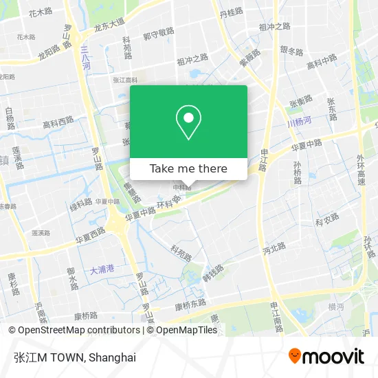 张江M TOWN map