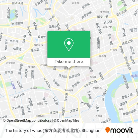 The history of whoo(东方商厦漕溪北路) map