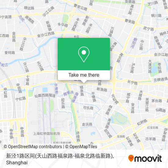 新泾1路区间(天山西路福泉路-福泉北路临新路) map