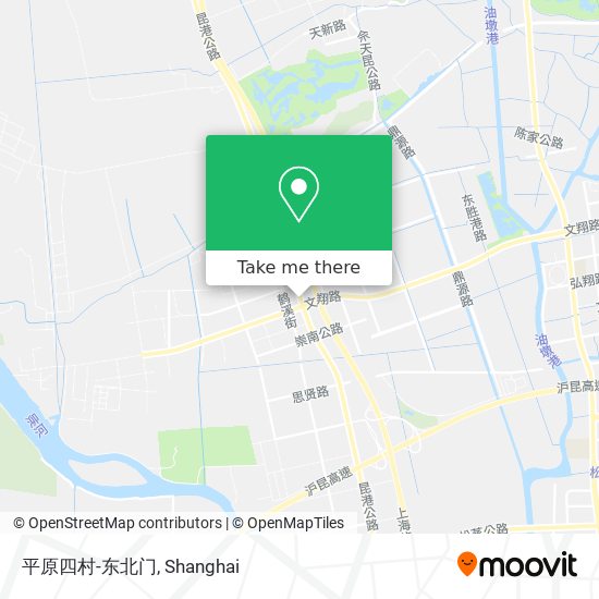 平原四村-东北门 map