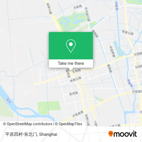 平原四村-东北门 map