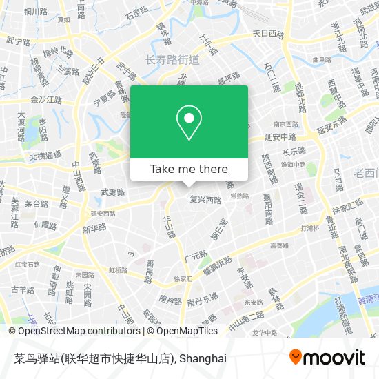 菜鸟驿站(联华超市快捷华山店) map