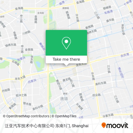 泛亚汽车技术中心有限公司-东南1门 map