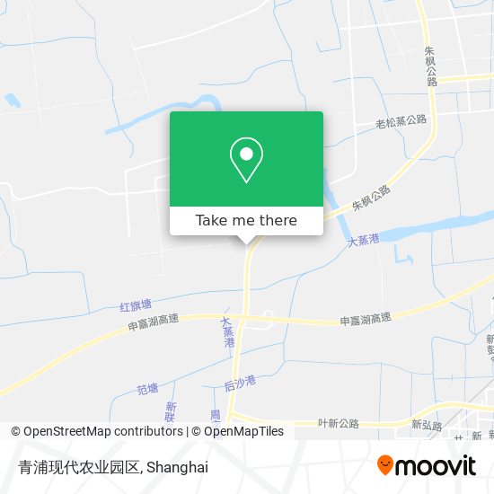 青浦现代农业园区 map