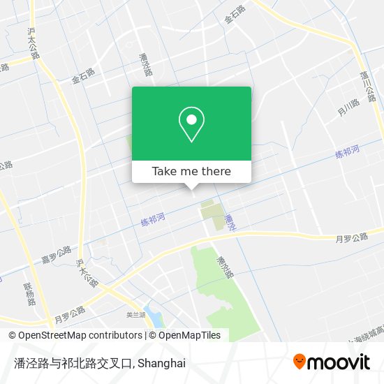 潘泾路与祁北路交叉口 map