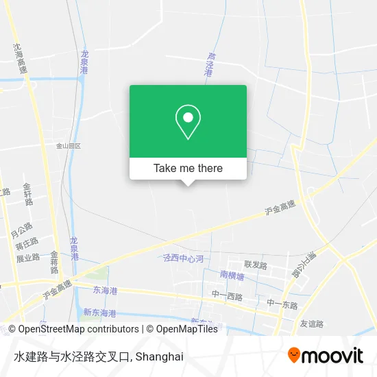 水建路与水泾路交叉口 map