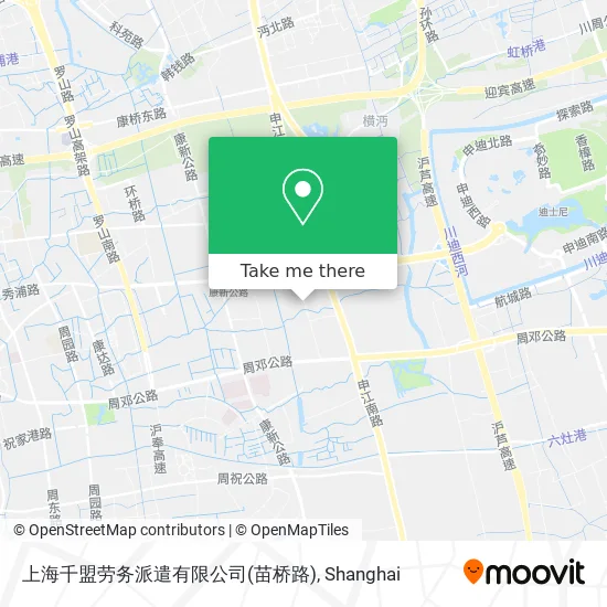 上海千盟劳务派遣有限公司(苗桥路) map