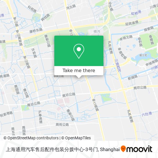 上海通用汽车售后配件包装分拨中心-3号门 map