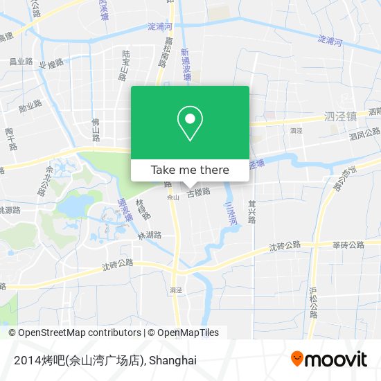 2014烤吧(佘山湾广场店) map