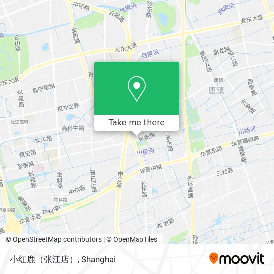 小红鹿（张江店） map