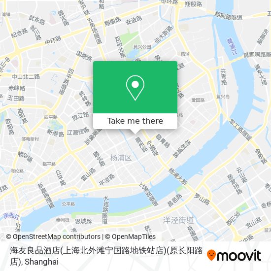 海友良品酒店(上海北外滩宁国路地铁站店)(原长阳路店) map