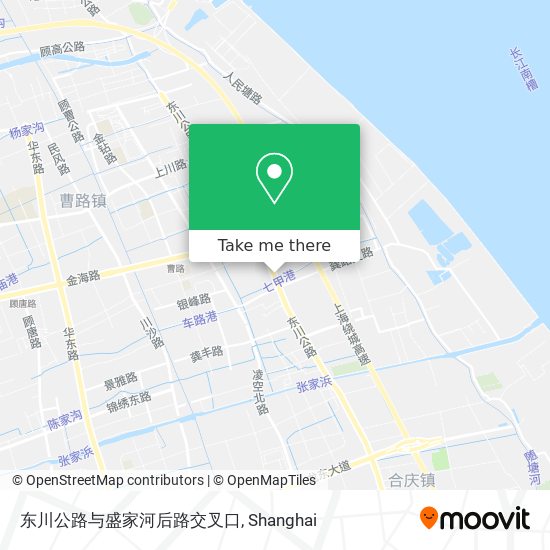 东川公路与盛家河后路交叉口 map