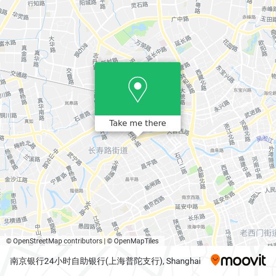 南京银行24小时自助银行(上海普陀支行) map