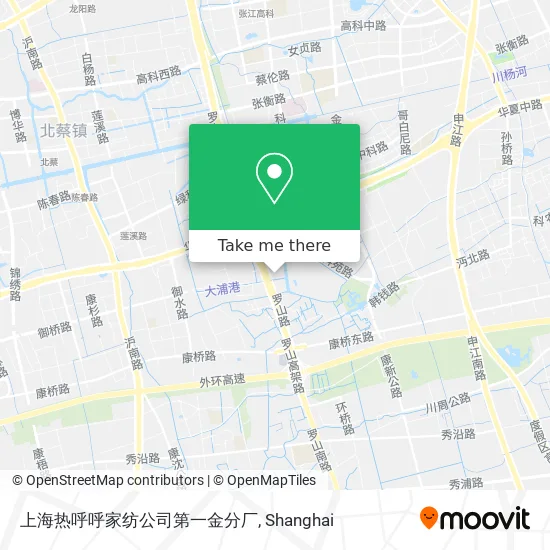 上海热呼呼家纺公司第一金分厂 map