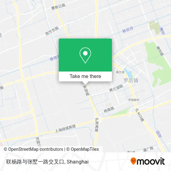 联杨路与张墅一路交叉口 map