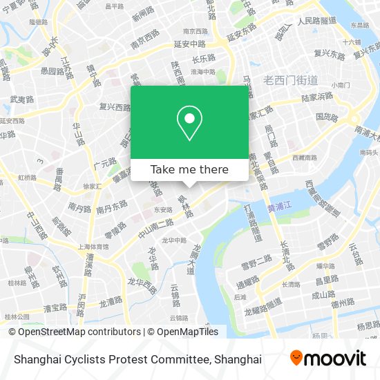 Shanghai Cyclists Protest Committee map