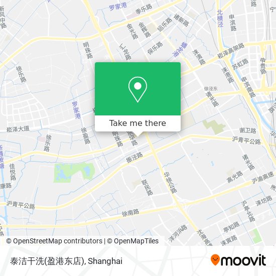 泰洁干洗(盈港东店) map