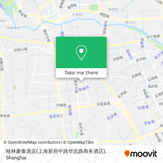 格林豪泰酒店(上海新府中路华志路商务酒店) map