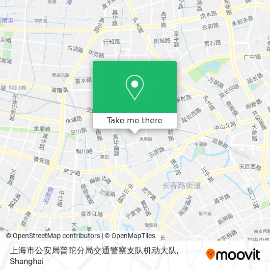 上海市公安局普陀分局交通警察支队机动大队 map
