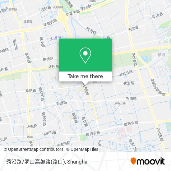 秀沿路/罗山高架路(路口) map