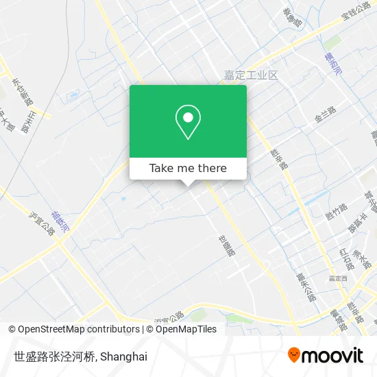 世盛路张泾河桥 map