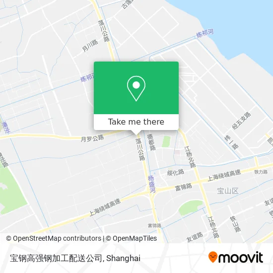 宝钢高强钢加工配送公司 map