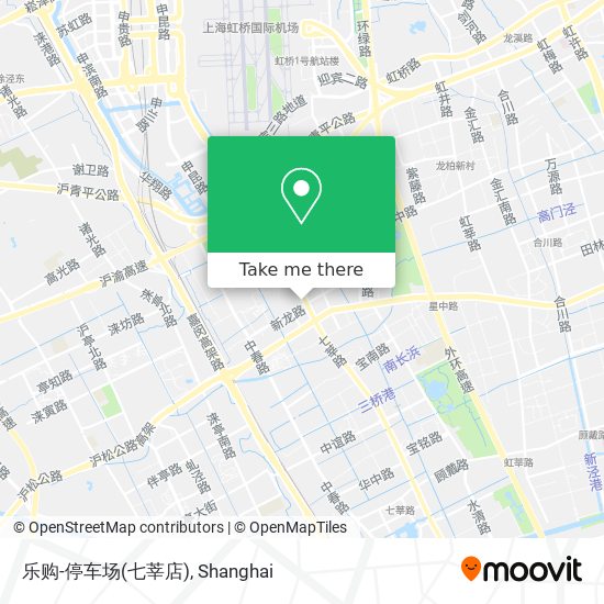 乐购-停车场(七莘店) map