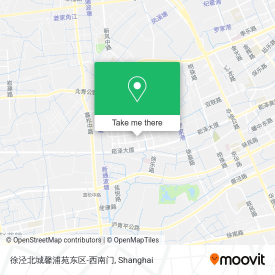 徐泾北城馨浦苑东区-西南门 map