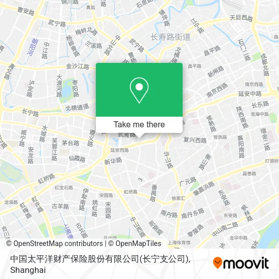 中国太平洋财产保险股份有限公司(长宁支公司) map