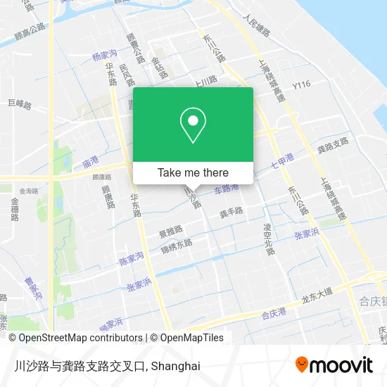 川沙路与龚路支路交叉口 map