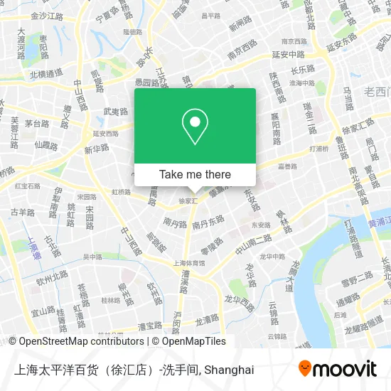 上海太平洋百货（徐汇店）-洗手间 map