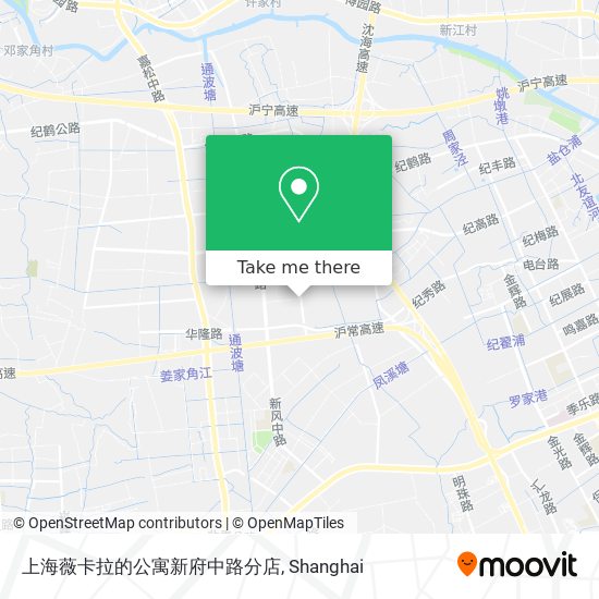上海薇卡拉的公寓新府中路分店 map