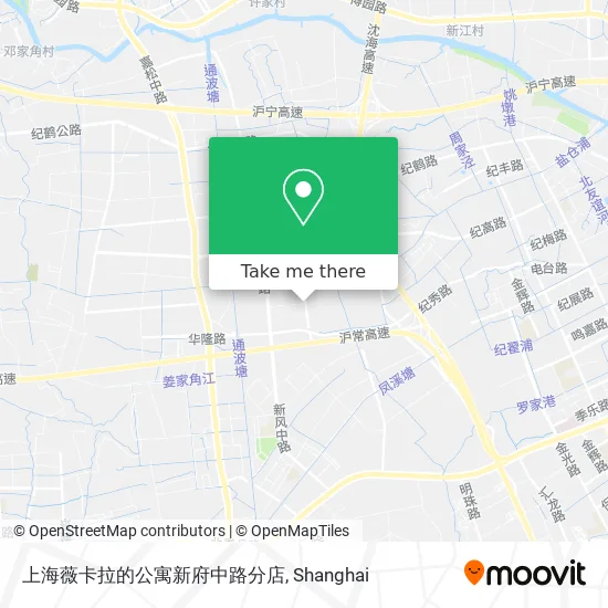 上海薇卡拉的公寓新府中路分店 map