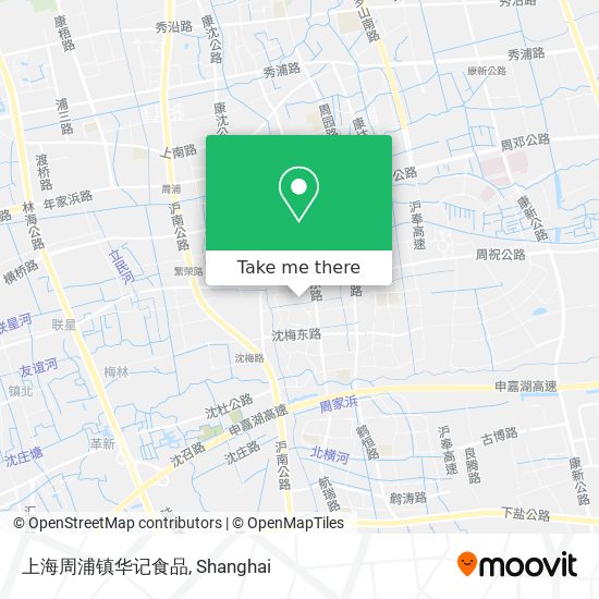 上海周浦镇华记食品 map
