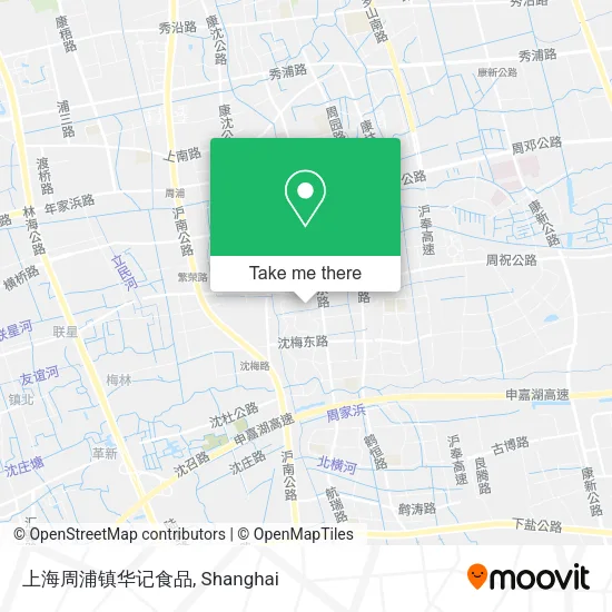 上海周浦镇华记食品 map