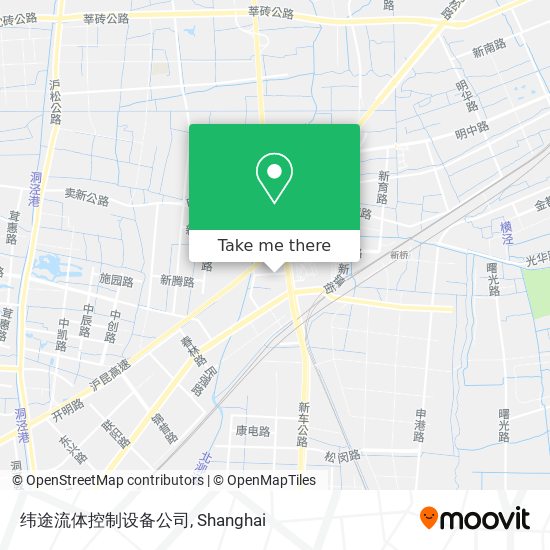 纬途流体控制设备公司 map