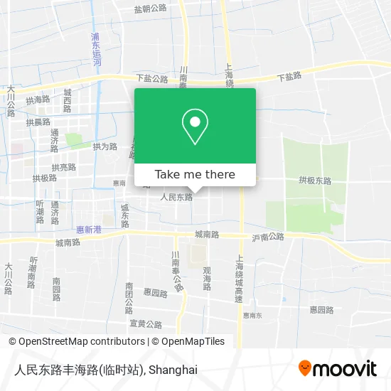 人民东路丰海路(临时站) map
