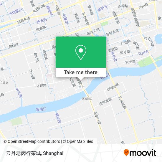 云丹老闵行茶城 map