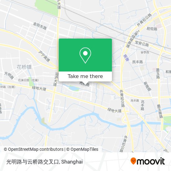 光明路与云桥路交叉口 map
