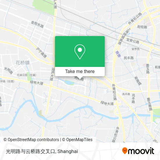 光明路与云桥路交叉口 map