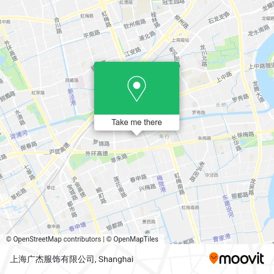 上海广杰服饰有限公司 map