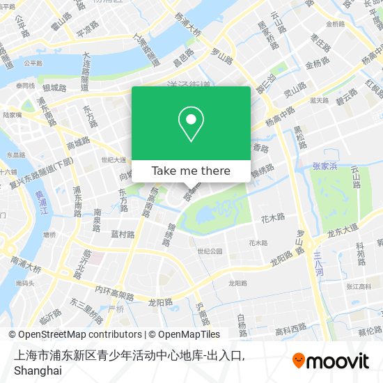 上海市浦东新区青少年活动中心地库-出入口 map