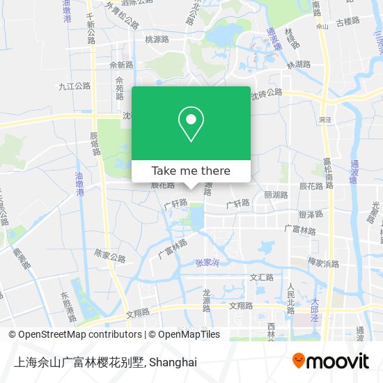 上海佘山广富林樱花别墅 map