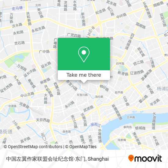中国左翼作家联盟会址纪念馆-东门 map